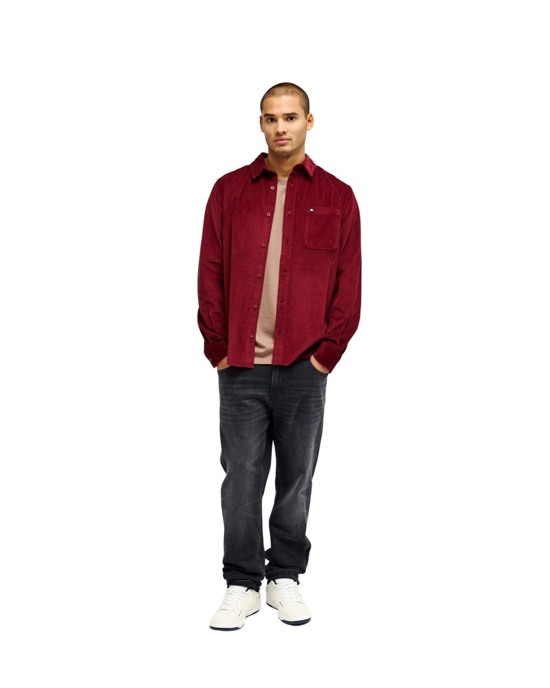 Quiksilver Smoke Trail Cord T-Shirt Uomo (Pacco da 1)
