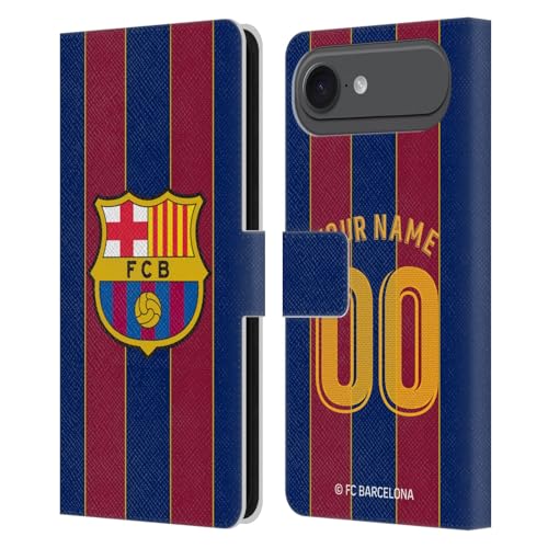 Coque iPhone 17 Air FC Barcelona - Étui Portefeuille Cuir Rabattable et Support Vidéo