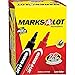 AVERY Permanent Markers, Chisel Tip, 24/Pack, Black/Red (AVE98088)