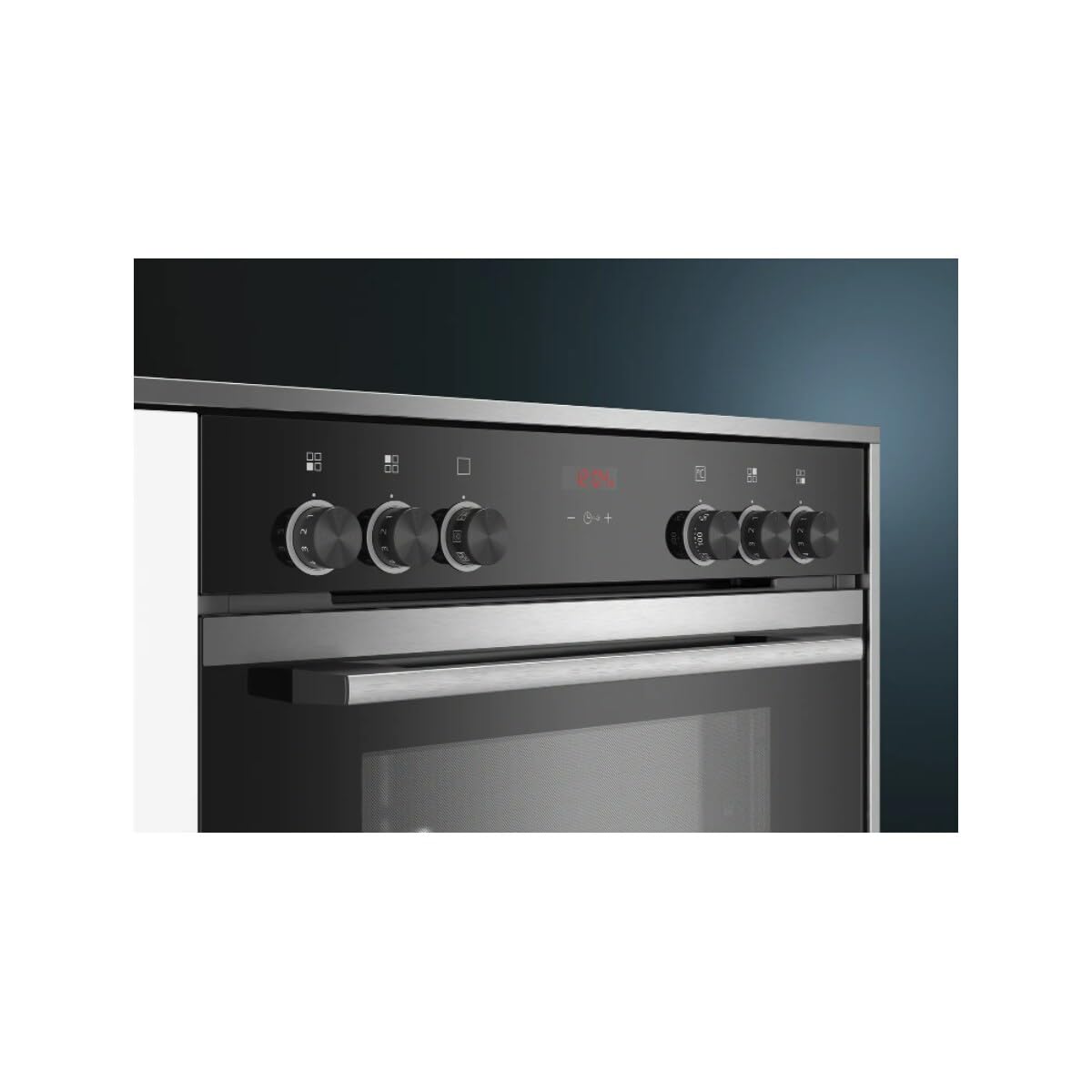 Siemens iQ300 EQ211KA10 Herd-Glaskeramik-Kochfeld-Kombination 59,4 cm 3D-Heißluft Plus Schnellaufheizung
