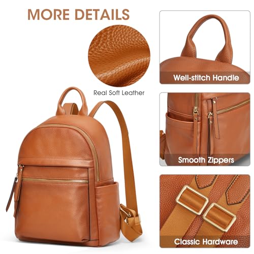 Kattee Genuine Leather Backpack for Women