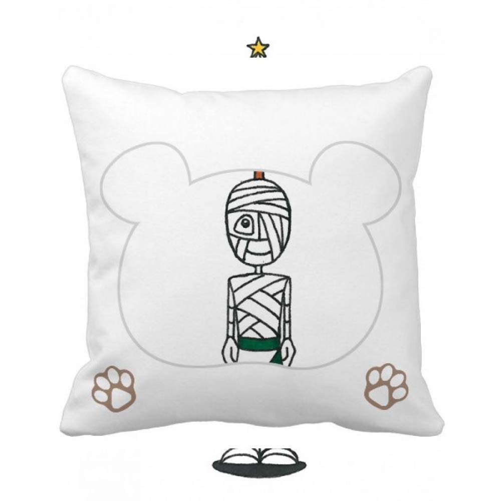 Housse de coussin Noël Mummy Horus 01 pour relooker un canapé usé