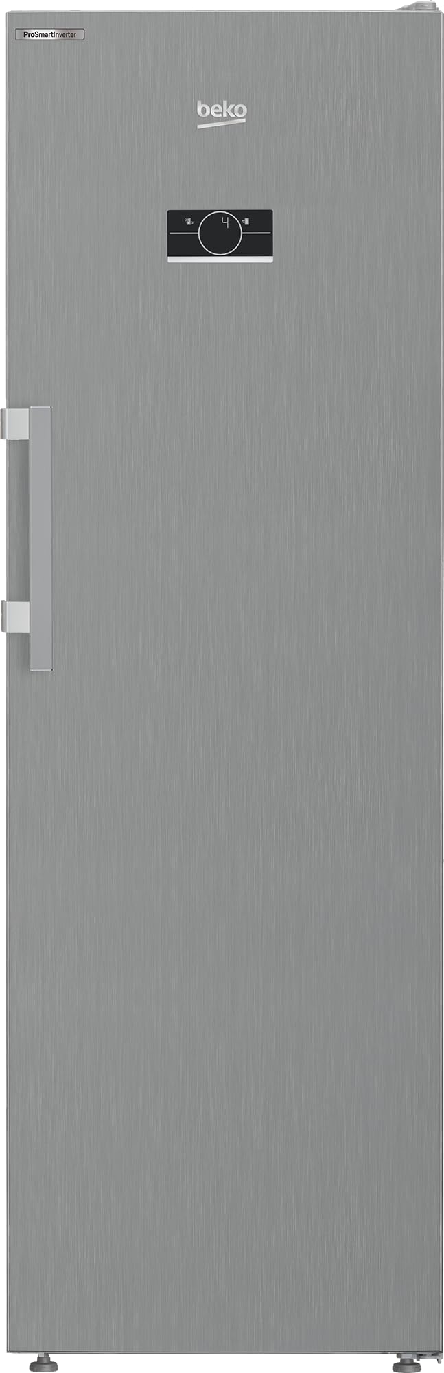Beko Vollraum-Kühlschrank B7RMLNE446ZXP, 365 l Gesamtrauminhalt, wechselbarer Türanschlag, 35 dB, AeroFlow, Edelstahl-Look