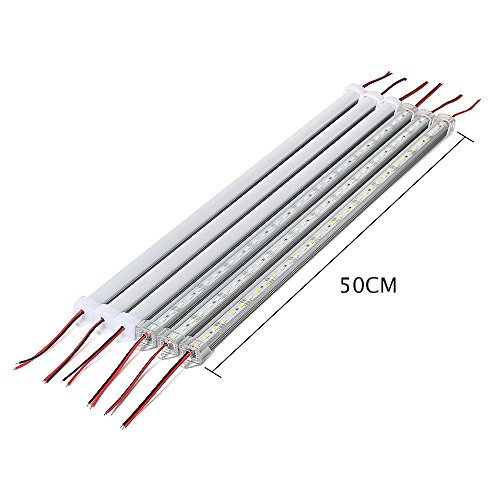 Barra rígida LED 10 piezas 50 cm blanco cálido DC12V miniatura 3