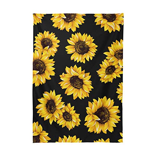 Baofu Sunflower Tablecloth Rectangle Colorful Vintage Polyester Table Cloth Large Square Beautiful Table Cover For Dining Kitchen Party 54"X54" #TOP3