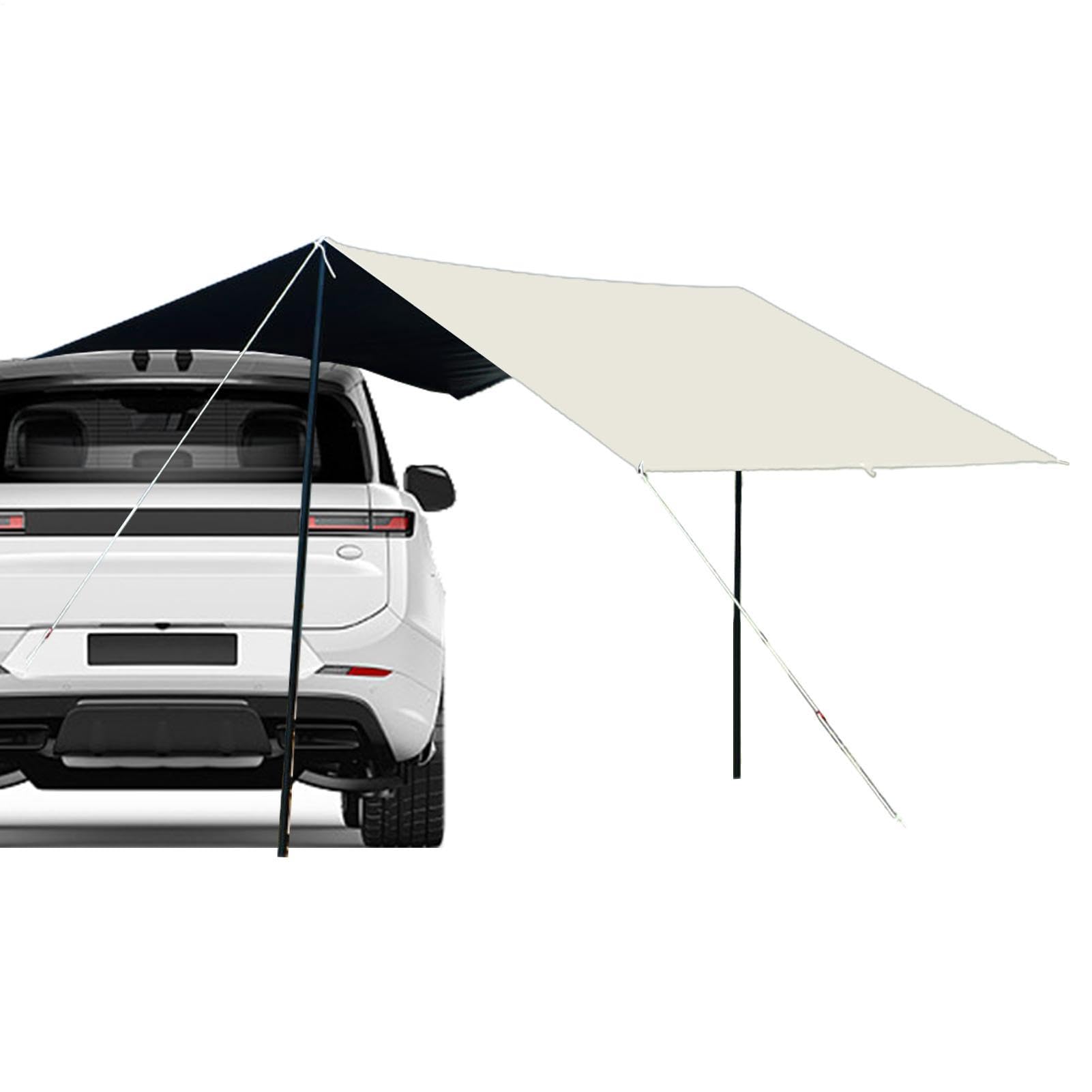 Tettuccio Da Campeggio Per Auto Tessuto Oxford Ampio Spazio Tendalino | Tendalino Pensilina Ombreggiante SUV Per Campeggio Picnic Weekend Famiglia Attività Outdoor Viaggi Spiaggi