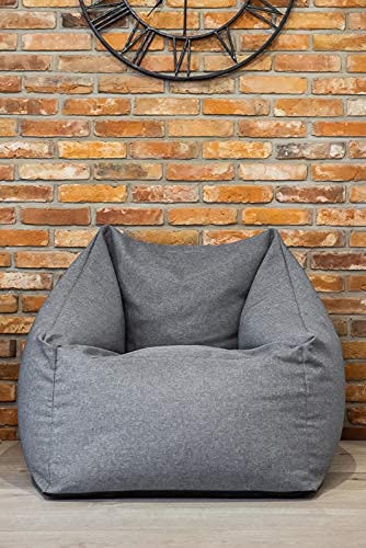 chilly pilley Sitzsack Sitzkissen Bodenkissen Sessel Gartenkissen mit Rückenlehne Sitz (Orange) – Bild 6