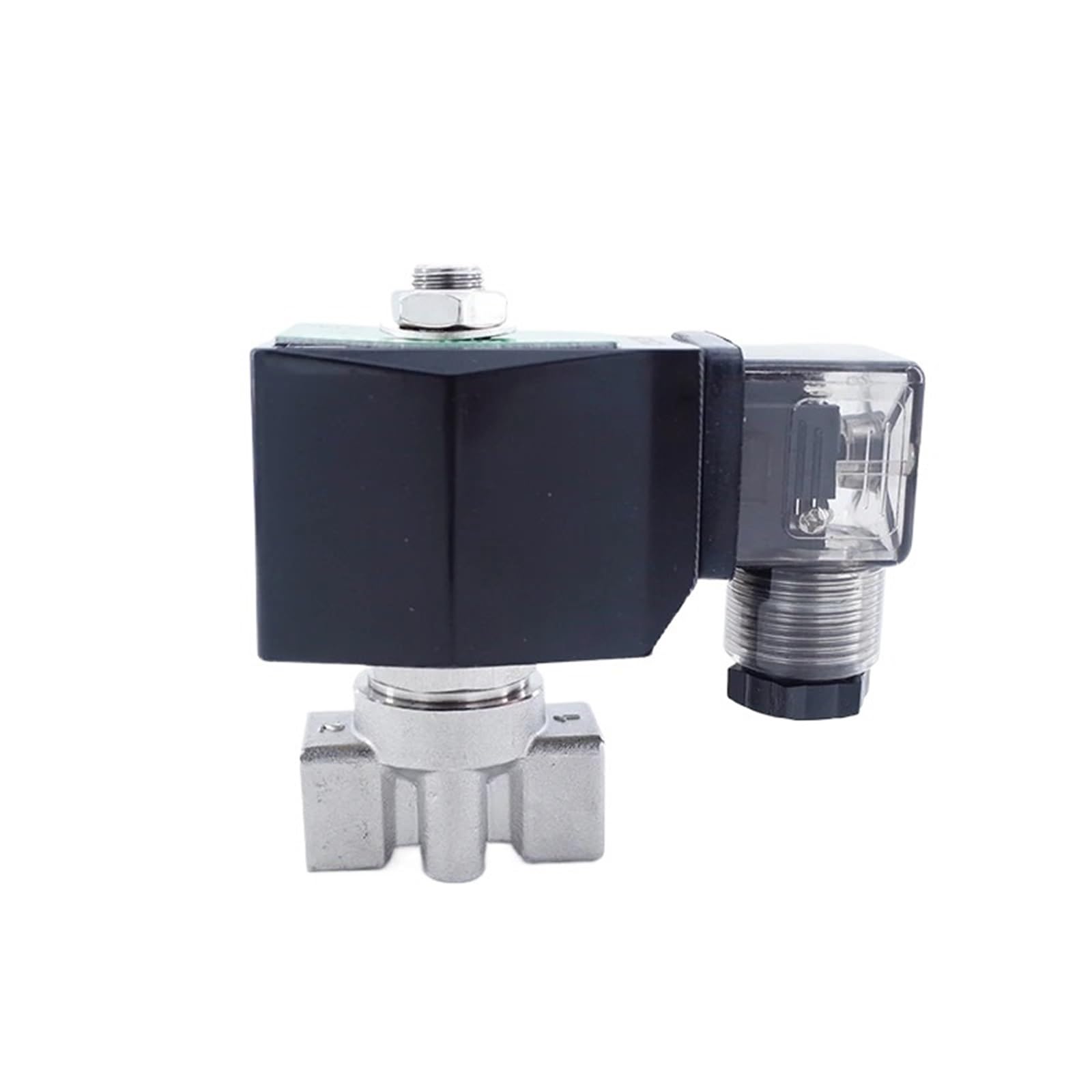 Coasddrld Peek Seal 2 Way Solenoid Valve 1/4" 220V 24V Orifice 6Mm Stainless Steel 304(,Dc24v)