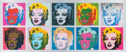 Germanposters Póster de Andy Warhol Marilyn Monroe Tableau (56 x 134 cm)