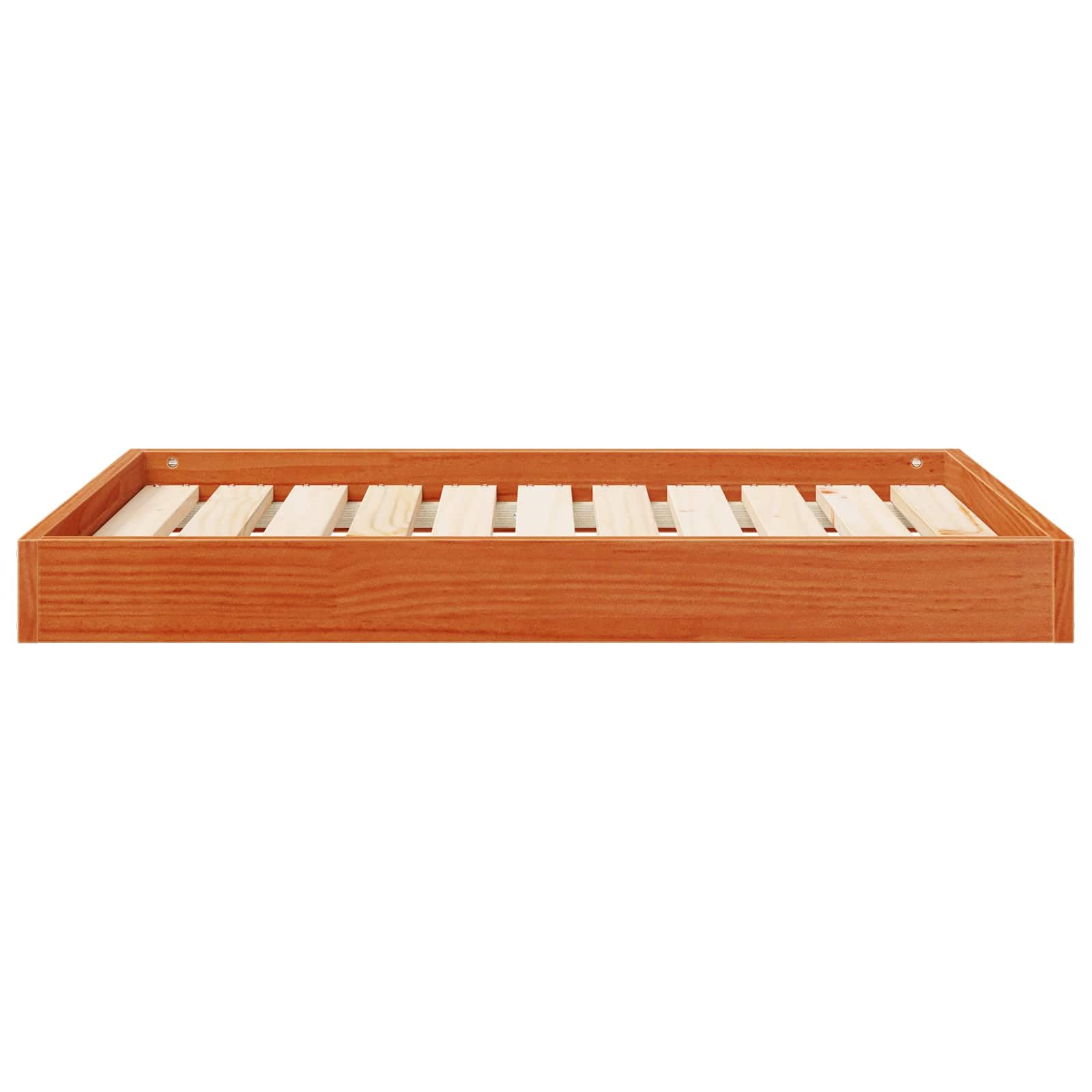 Cuccia per cani marrone cera, 92 x 64 x 9 cm, in legno massiccio di pino, robusta e durevole, per interni, comodo posto per dormire per animali domestici, cuccioli e anziani, non danneggia le