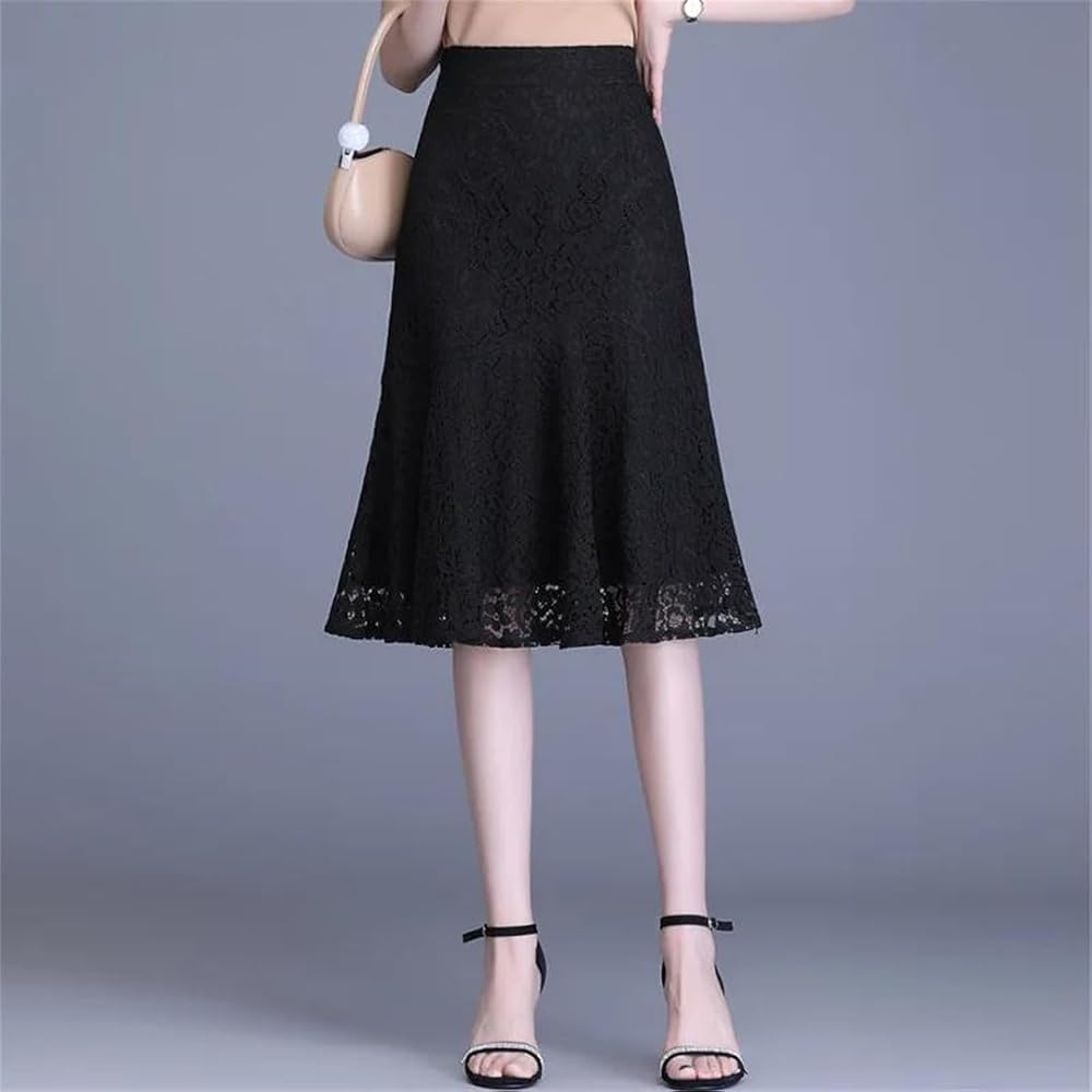 [ LMC ]★25SS★韓国人気★WM LACE PLEATS MIDI SKIRT Renae Knit Maxi Skirt - Pewter Gray Rib-Knit Lurex Skirt