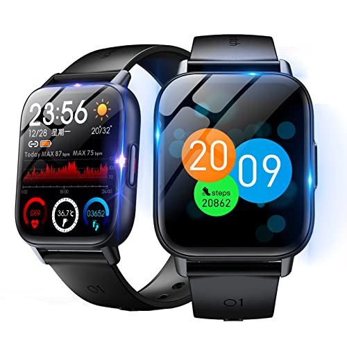 スマートウォッチ 腕時計 Bluetooth5.2 活動量計 歩数計 スポーツウォッチ IP67防水 24種類運動モード 遠隔撮影 スマートブレスレット 天気予報 着信通知/SMS/Twitter/Line/の通知 座りすぎ通知 目覚まし時計 smart watch 音楽再生 長時間再生iPhone/Android対応 おしゃれ 日本語説明書付き