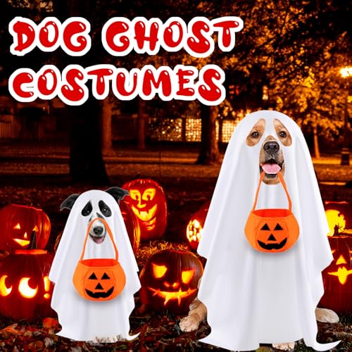 Disfraz de Fantasma para Perro Grande miniatura 2