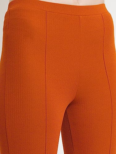 Image of POPWINGS Casual Solid Regular Fit Solid Trouser for Women || Pull On Trouser for Women || Semi-Formal Work Women Trouser for Summer || Stylish Western Trouser