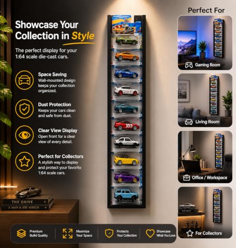 Image of 1:64 Die-cast Car Wall Display Hanger