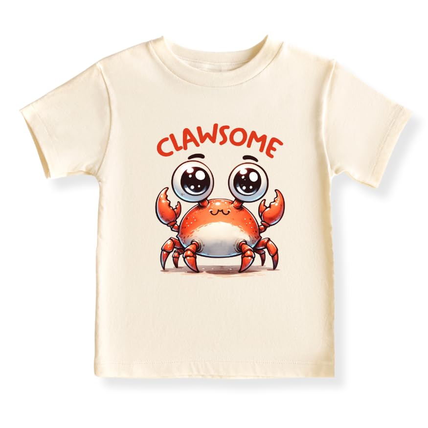 Clawsome Crab Baby Bodysuit – Crab Kids T-Shirt Toddler Tee, Sea Life Baby Clothes, Gift for Ocean Lovers