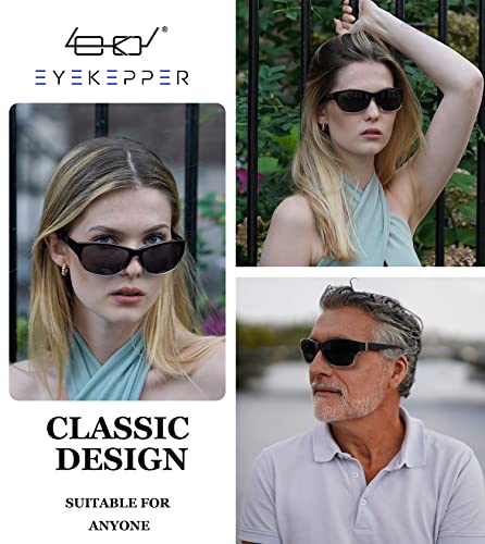 Eyekepper Bi-Focal Sunshine Readers Fashion Bifocal Sunglasses Black Frame/Grey Lens +2.50