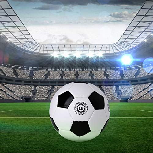 Yanyodo Durable 6" Mini Size Training Soccer Ball Soft Sports Toy Ball For Toddlers, Kids Gift (Black&White) #TOP6