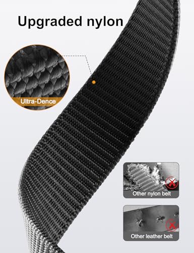 JUKMO Men's Reversible Ratchet Belt - 2 Styles in 1, No-Hole Adjustable Web Belt for Golf, Business & Everyday Wear3