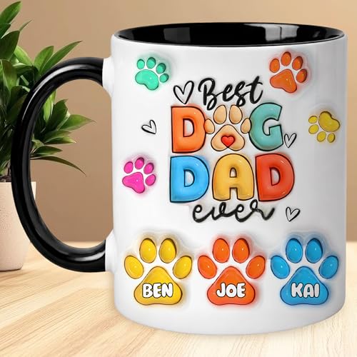 Taza Personalizada Dog Dad para Amantes de Mascotas miniatura 5