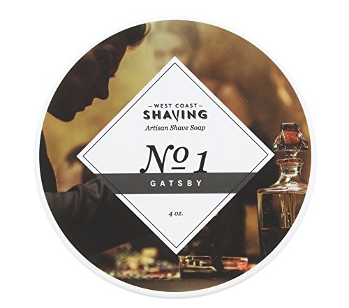 West Coast Shaving #1 Gatsby Shaving Soap in White Container Perfect for Lathering