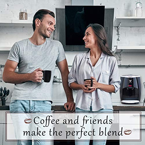 Image of Mini Drip Coffee Maker with Mug (5 oz capacity), Small Coffee Pot With 2 Coffee Cups, Mini Coffee Maker By Moss & Stone (2 Drip & 2 Mug)