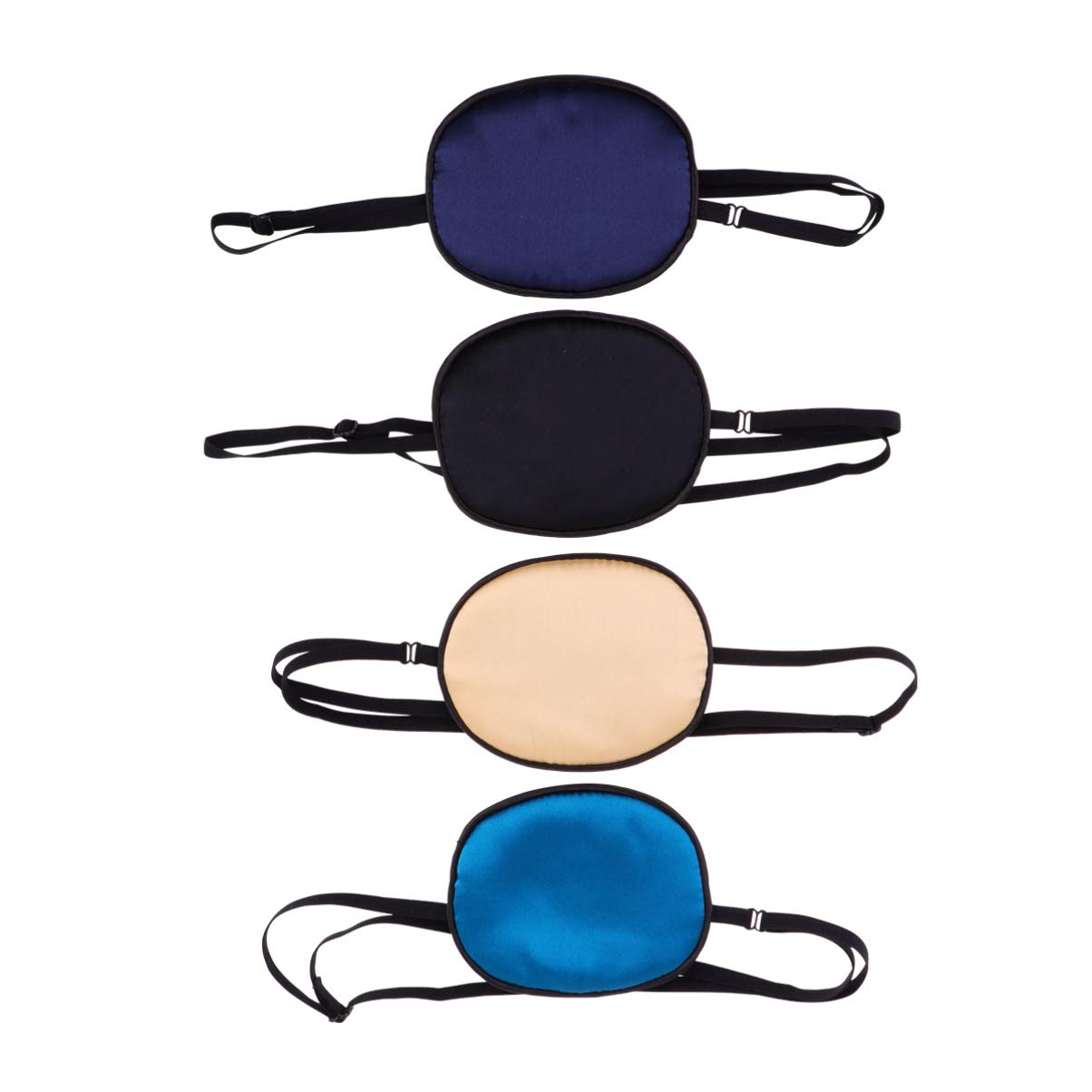 Healifty 4Pcs Eye Patches for Adults, Silk Soft Eye Patch for Strabismus & Amblyopia