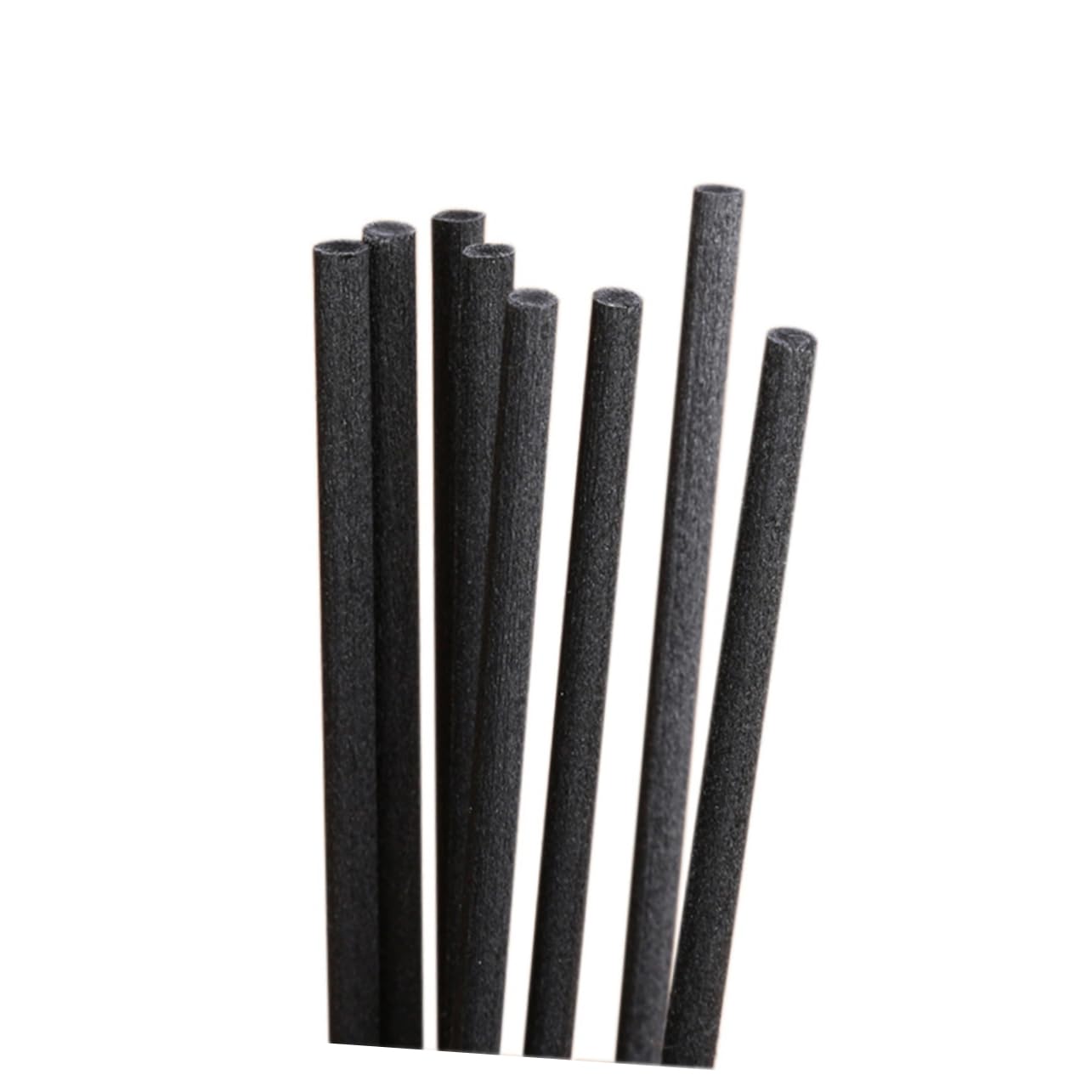 Luxshiny 80pcs Black Polyester Fiber Diffuser Sticks Replacement Rods for for Home Office Bathroom Use Fragrance Purify Air