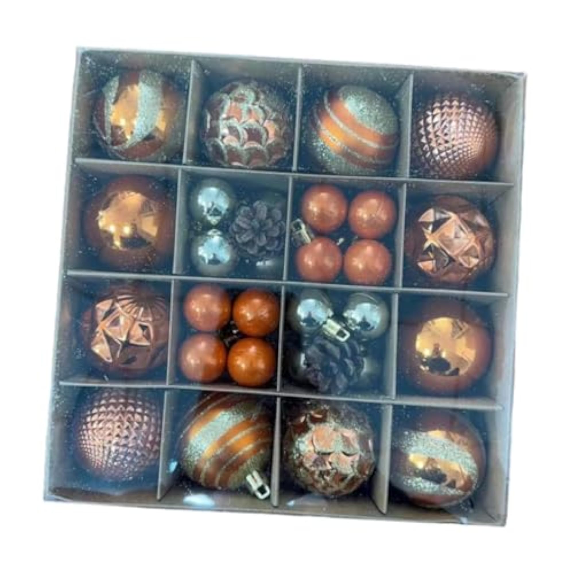 42 Pieces Orange Christmas Balls, DIY Projects Decor