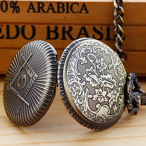 Realpoo Relógio de bolso com patch animal, design de animal esculpido, relógio de bolso masculino, c