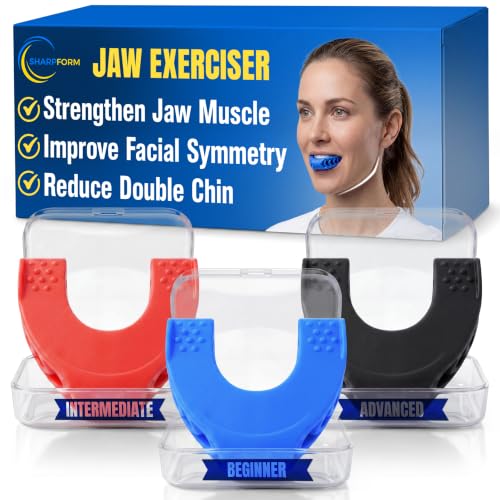 Jaw Exerciser for Men & Women, Jawline Exerciser Strengthens Faci...