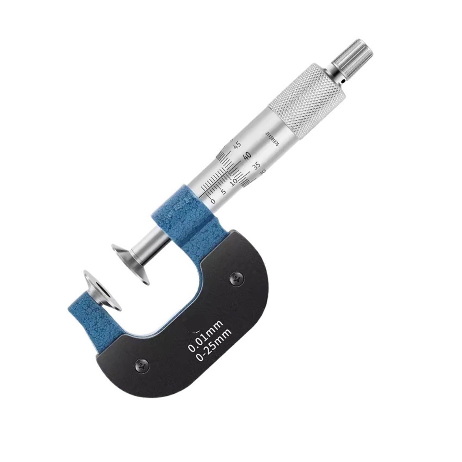 Mikrometr zewnętrzny 0-25 mm 0,01 mm Grubość mikrometrów 25-50 mm 50-75 75-100 100-125 175-200 mm 0,01 (0-25 mm Oś obrotu)