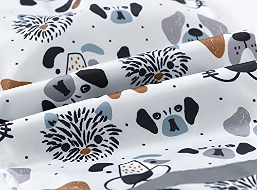 Toddler Boys Girls Cotton Lined Waterproof Splash Rain Pants Print Reflective Mud Rain Pants for (White-e, 2-3 Years)4