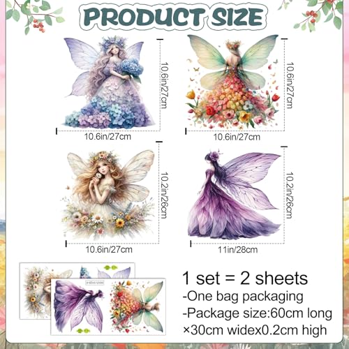 Vinilos decorativos mariposa para pared, 2 piezas removibles miniatura 2