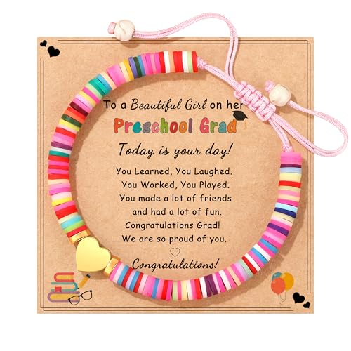 Image of JoycuFF 2026 Kindergarten Graduation Gifts for Her, Cute Heart Cross Bracelet Gifts for Her, Graduation Gifts for Teen Women Daughter Niece Granddaughter
