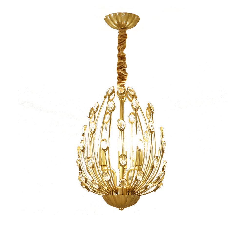 CSXSXAUO Modern Chandelier K9 Crystal Lighting Gold Adjustable Ceiling Light Fixture Pendant Lamp for Dining Room Bathroom Bedroom Livingroom-Golden 8 Lights Commemoration Day vision
