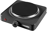 Mesko MS 6508 Egyszemélyes Elektromos Főzőlap Fekete 1