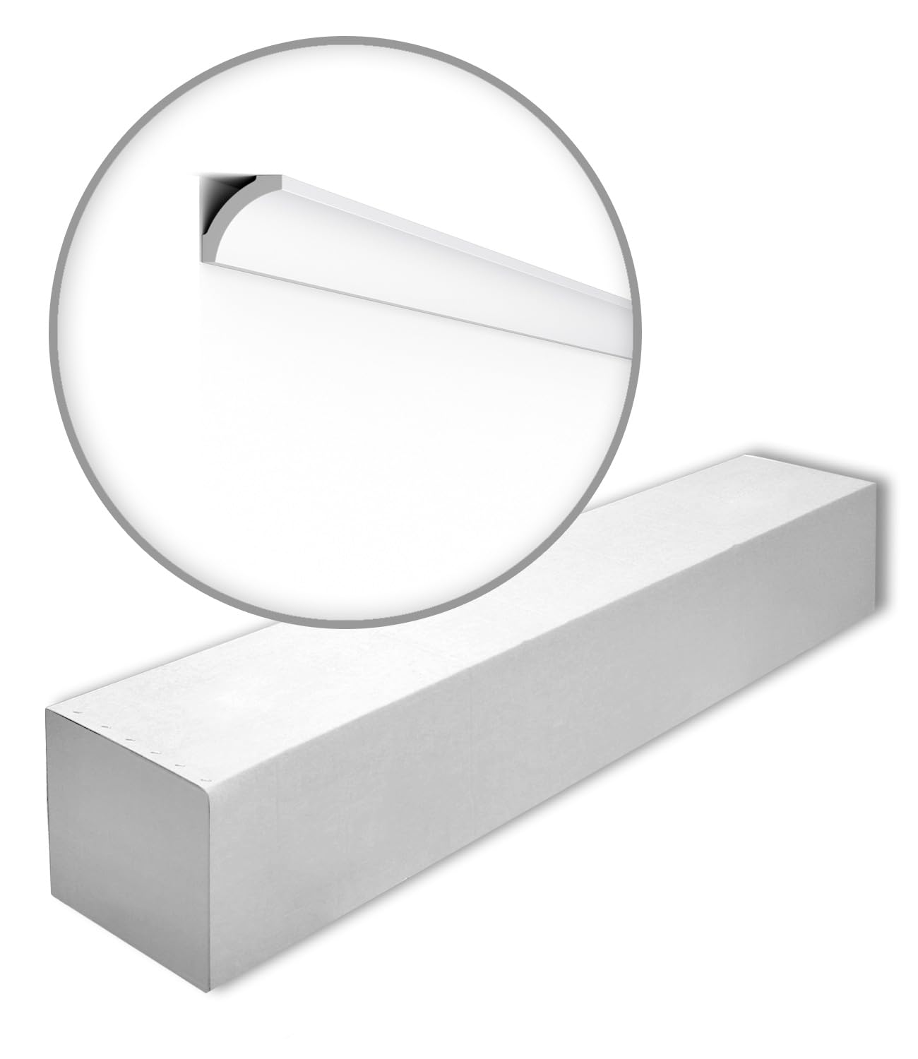 B5 NOMASTYL Cornice - 10 Pieces (20 m) - 50 x 50 x 2000 mm - NOËL & MARQUET - a Brand of NMC - Polystyrene