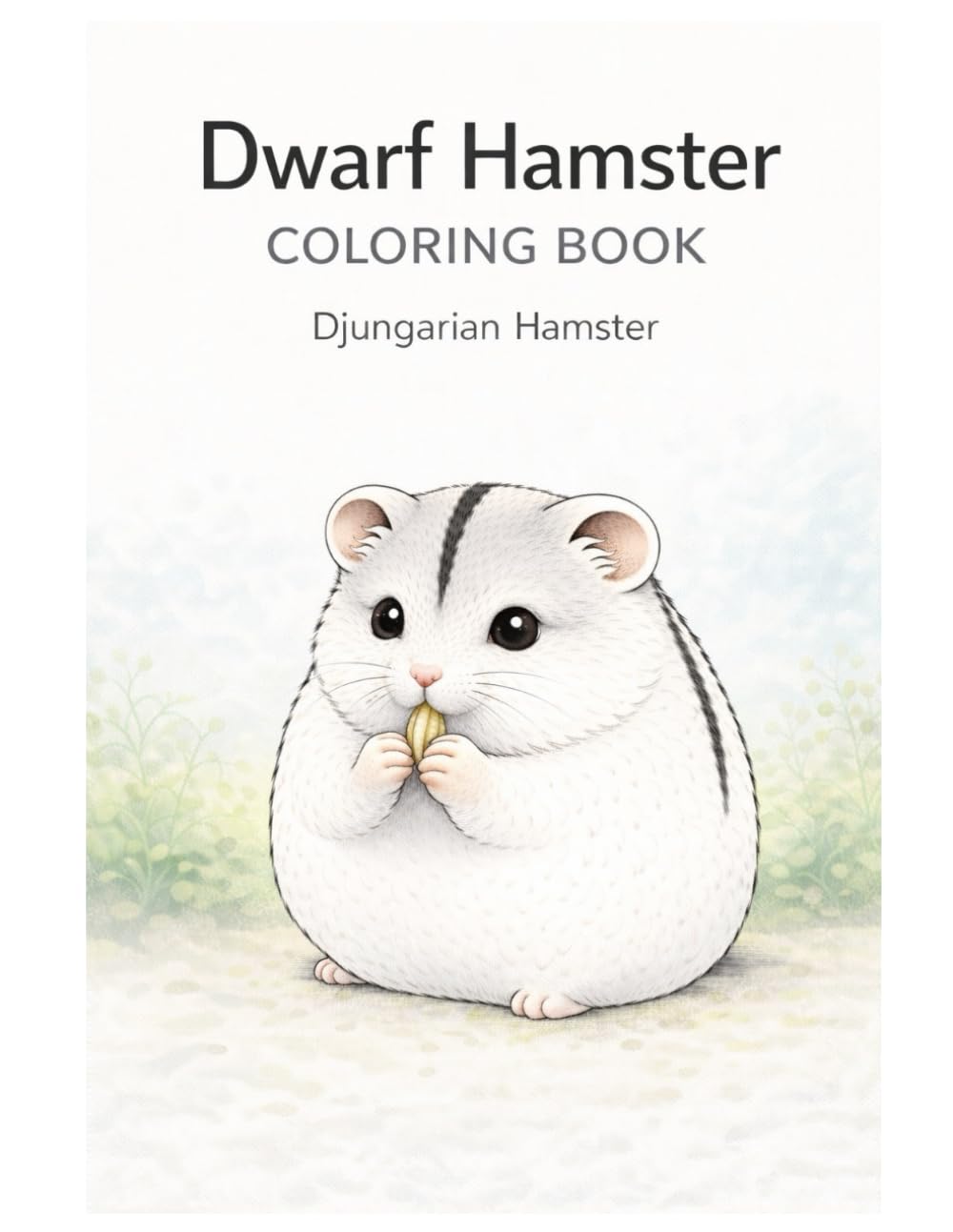 Dwarf Hamster Coloring Book: Djungarian Hamster Coloring Book, Cute and Chubby Hamster Illustrations, Small Pet and Rodent Coloring Pages, Adorable Animal Designs for Kids, Teens, and Adults