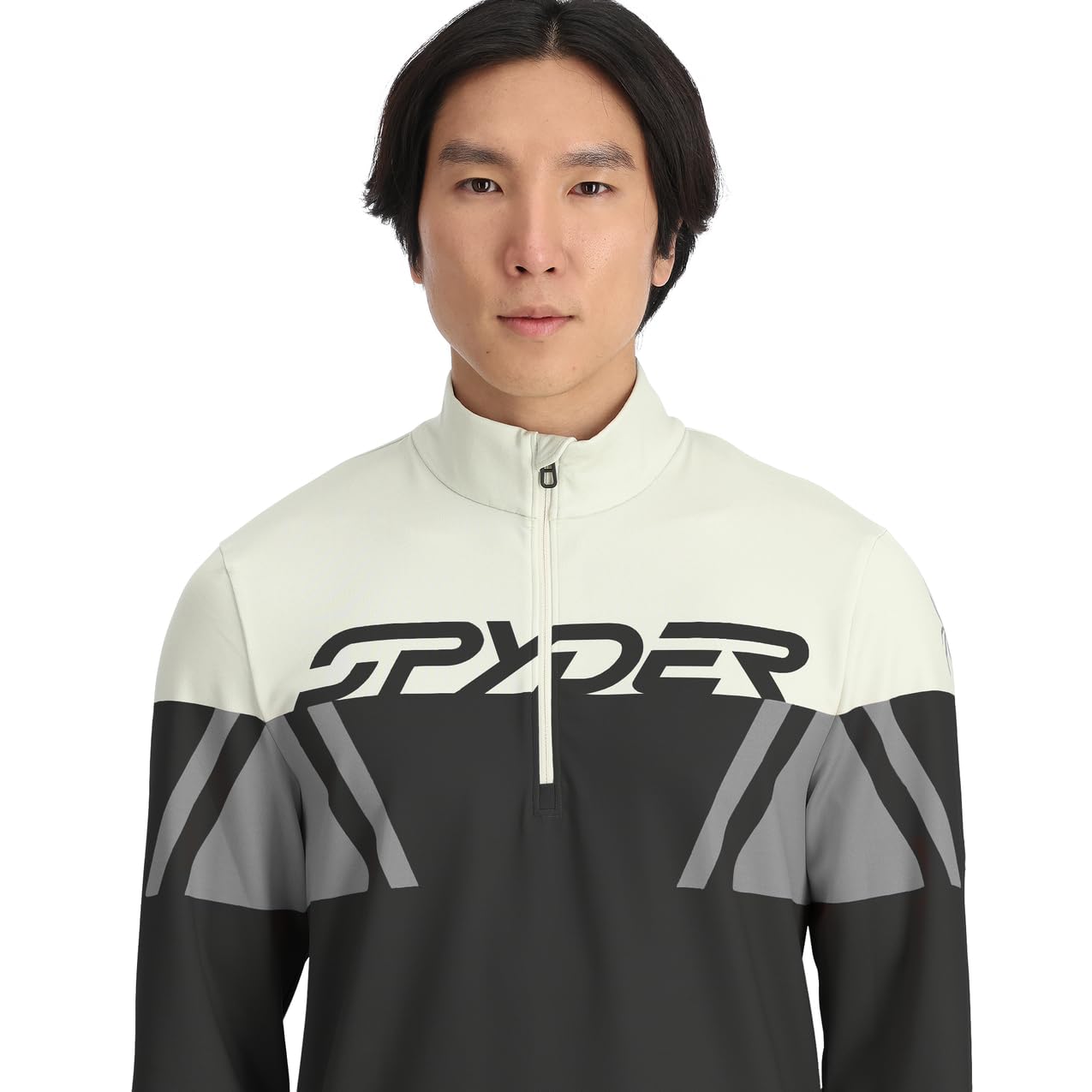 Spyder Paramount zamek błyskawiczny 1/2, męski, czarny Escape, L