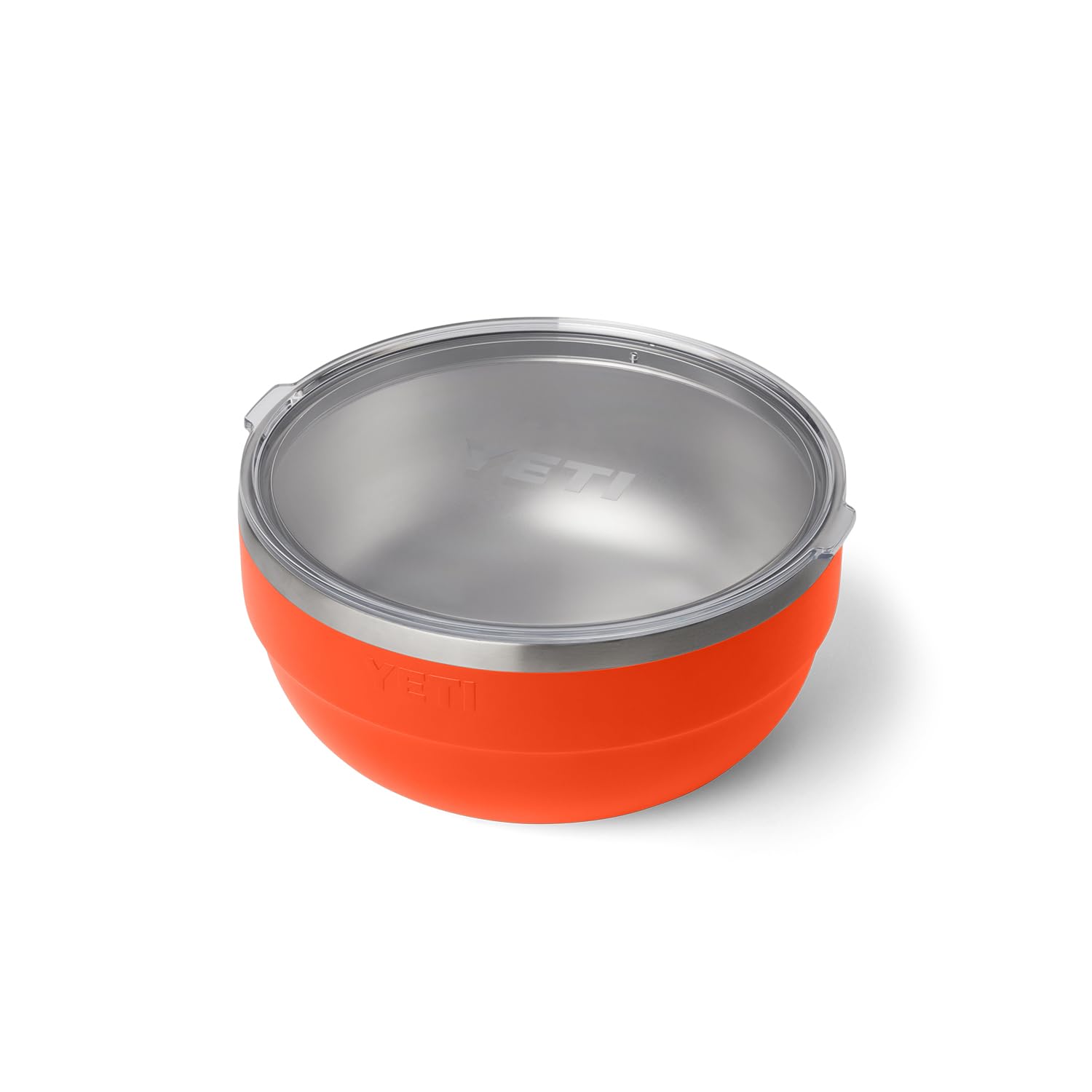 YETIRambler Bowls, Vacuum Insulated, Stackable and Nestable Stainless Steel Bowl with Lid, 4.5 Quart, Papaya
