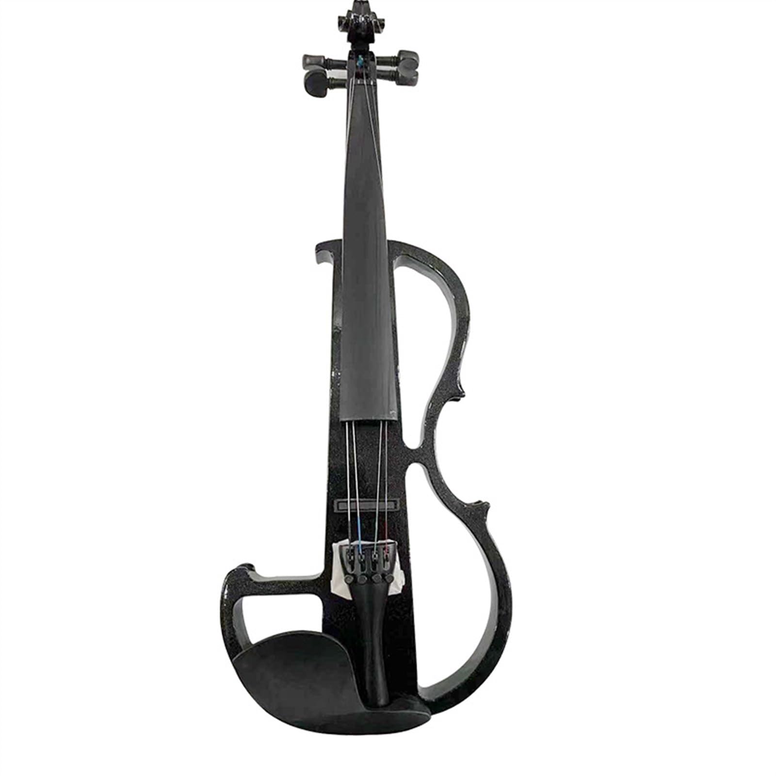 Violine 4/4 Erwachsene Professionelle Leistung Ebene Praxis Elektrische Akustik Ahorn(Black)