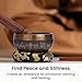 DomeStar Tibetan Singing Bowl Set, Authentic Handmade Meditation Bowl Stress Relief Yoga Set with Striker & Cushion for Sound Therapy, Chakra Healing, Spiritual Gatherings