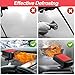 Car Heater, 12V 200W Portable Windshield Defroster Fast Heating and Cooling 2 in 1 Auto Car Defogger Window Defroster Automobile Windscreen Heater (Red)