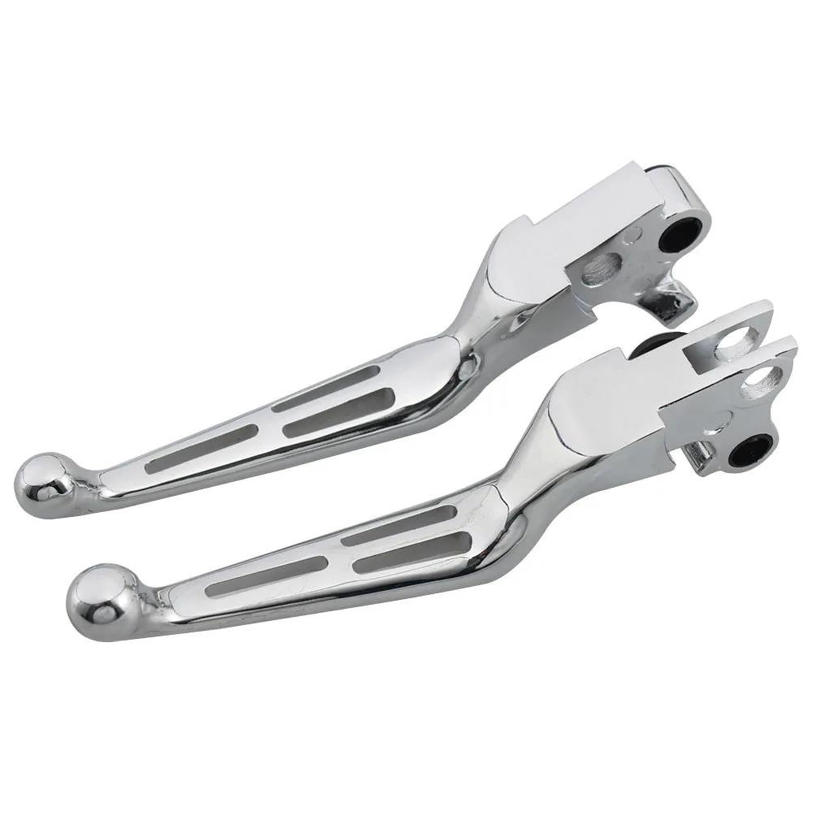 ETEKGVYVA Clutch Brake Lever Set for FXDB for Softail Fat Boy for Sportster 883 1200 Motorcycle Accessories Hand Control Brake Clutch Lever(Chrome)