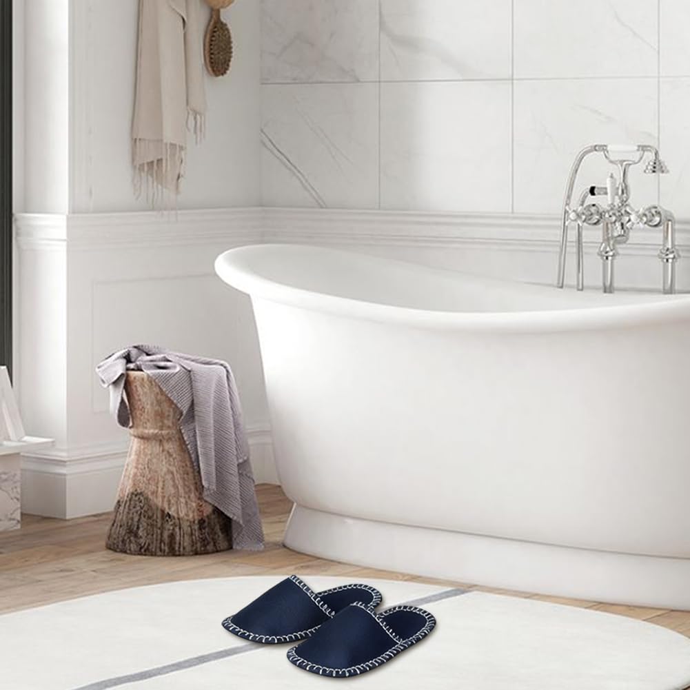 FARYODI Set di 6 paia di pantofole in feltro con custodia, misure 36-45, per casa, camera da letto, bagno, hotel o uso commerciale