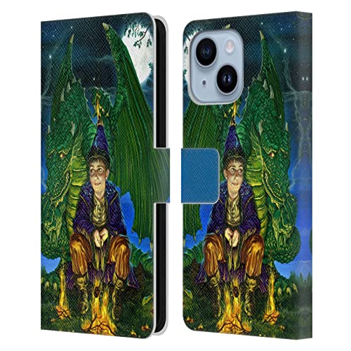 Étui portefeuille en cuir Apple iPhone 14 Plus Head Case Designs Ed Beard Jr