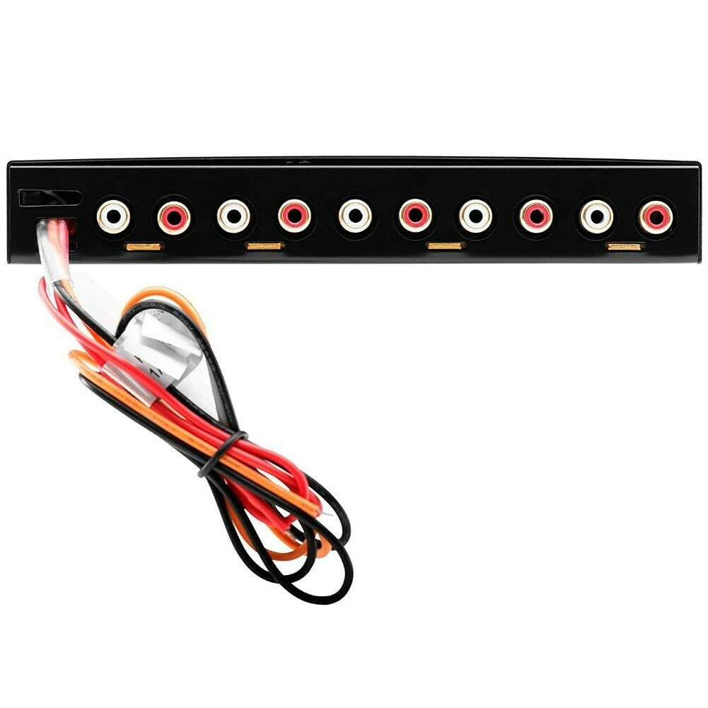 1 equalizzatore compatibile con BOSS AUDIO SYSTEMS AVA1210 AVA 1210 a 2 vie processore di segnale attivo crossover a 7 bande ultra slim, 1 pezzo