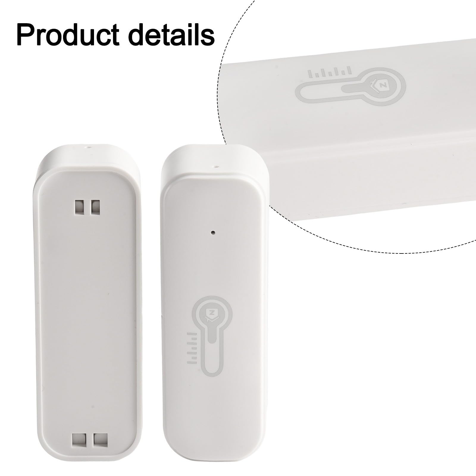 Tuya Smart WiFi Sensore di umidità di temperatura, avvisi in tempo reale, compatibile con Alexa, montaggio a parete o da tavolo, alimentato a batteria, bianco, confezione da 2 per casa e