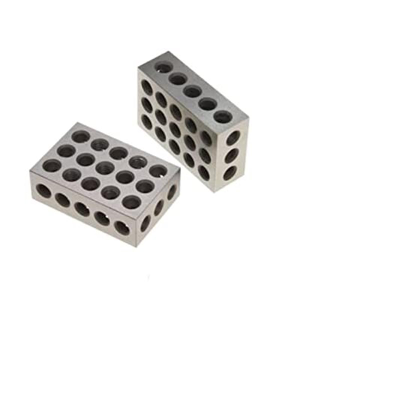2 szt. Stal hartowana 1 3 bloki, precyzyjne narzędzie dla mechanika 0,0001 cala z 23 otworami, 25 50 75 mm(1-2-3 Inch)